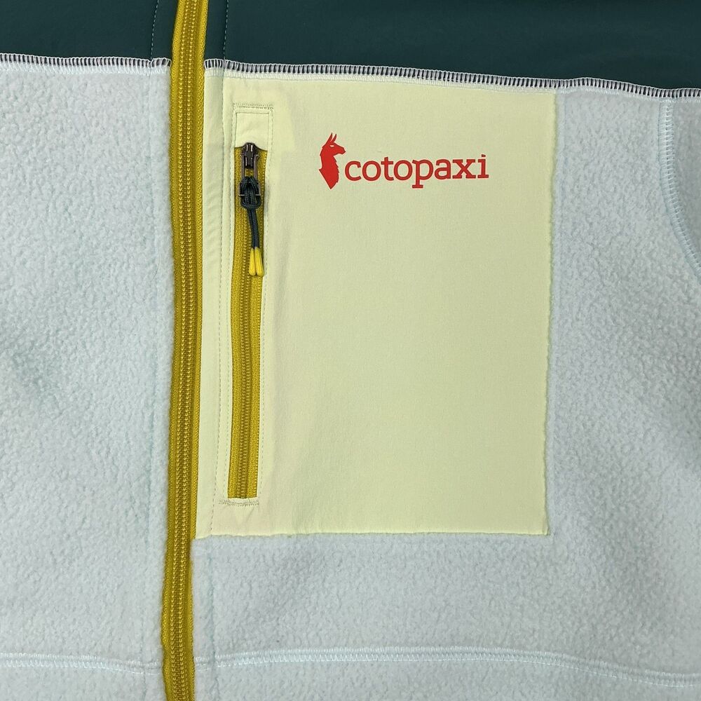 Cotopaxi Abrazo Full Zip Fleece Women's Jacket Deep Ocean & Ice Size M Hiking - Picture 6 of 13